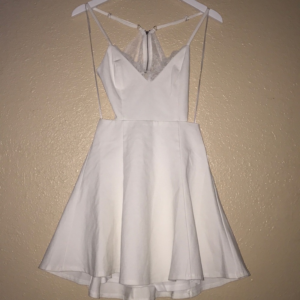 Lulu’s /Lush Perfect Evening Ivory Dress